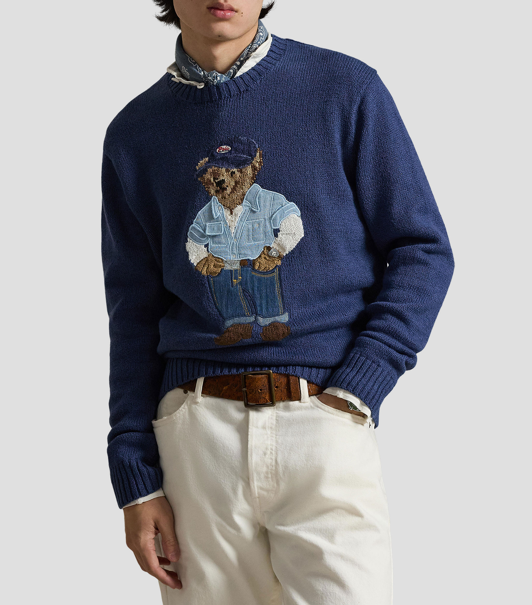 Suéter cuello redondo Hombre